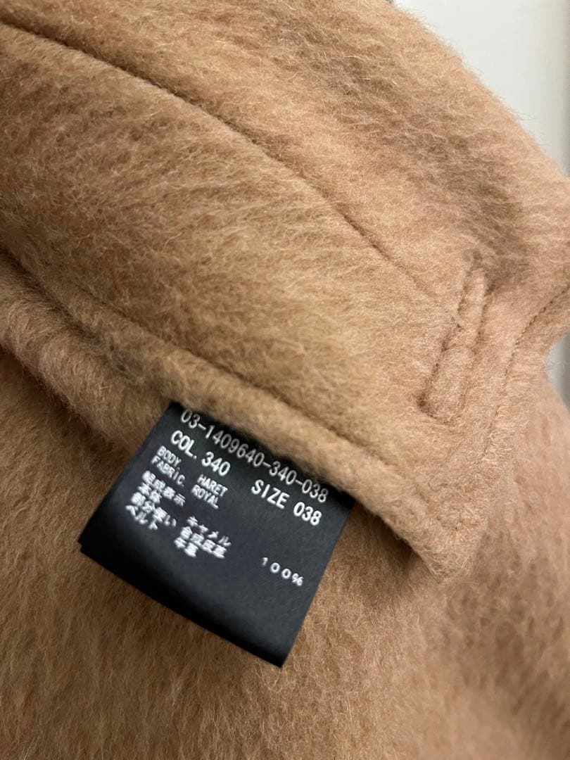 theory luxe 希少キャメル100% ケープ風ロングコート - メルカリ