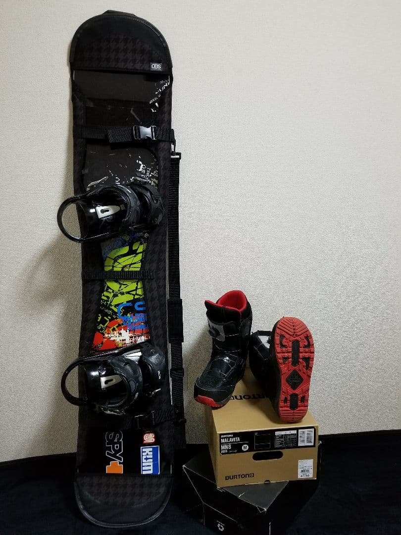 BURTON custom flying v 154cm × FLUX Mサイズ 特別 Burton Custom