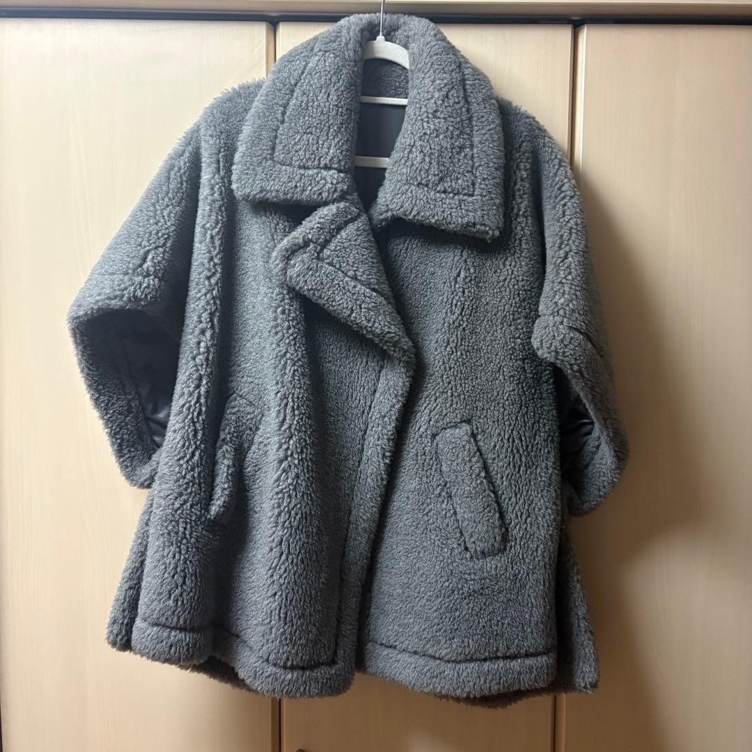 ベアポンチョ　グレー　Rnyroom テディベア