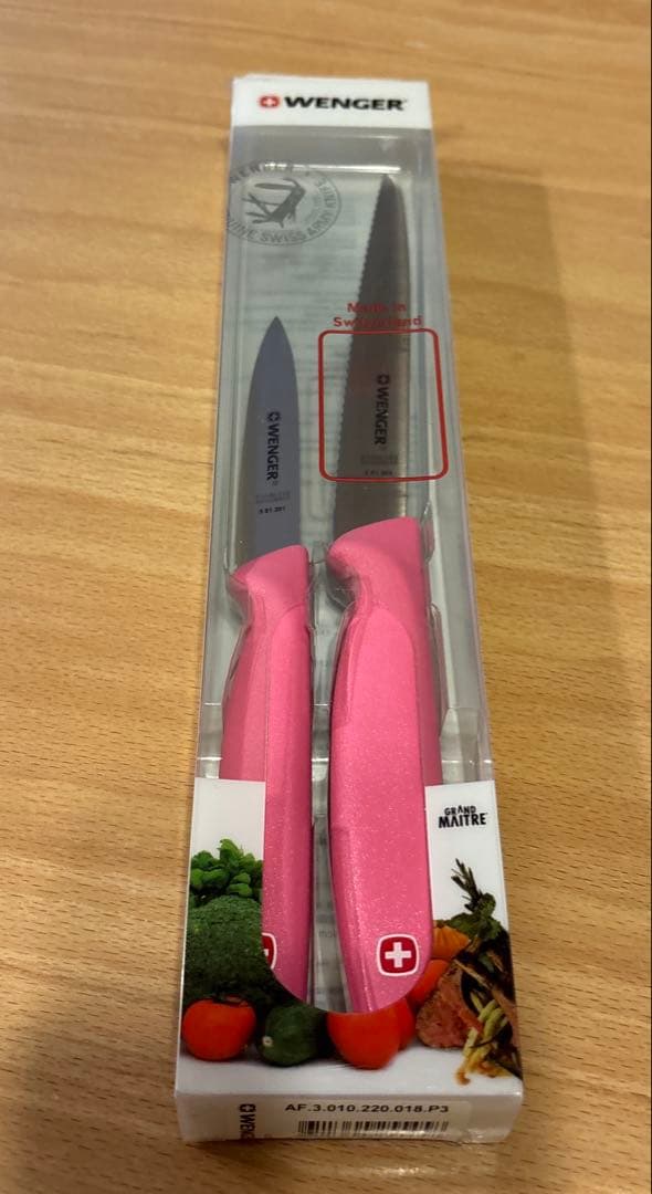 レア☆未使用☆ウェンガー☆スナックナイフ☆パーリングナイフ☆ピンク☆WENGER