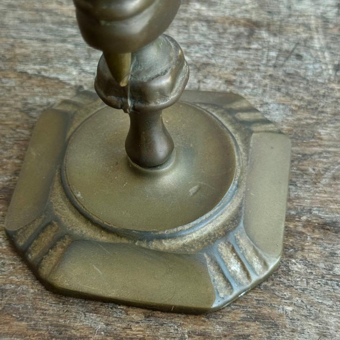 真鍮製キャンドルスナッファーとスタンド｜イタリア製ヴィンテージ