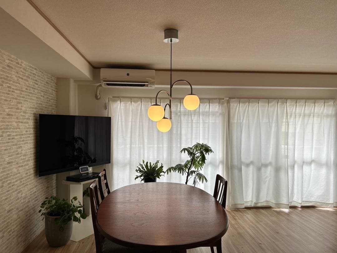 IKEA】スィムリスハムン ペンダントライト 3灯ガラスシェード2年使用