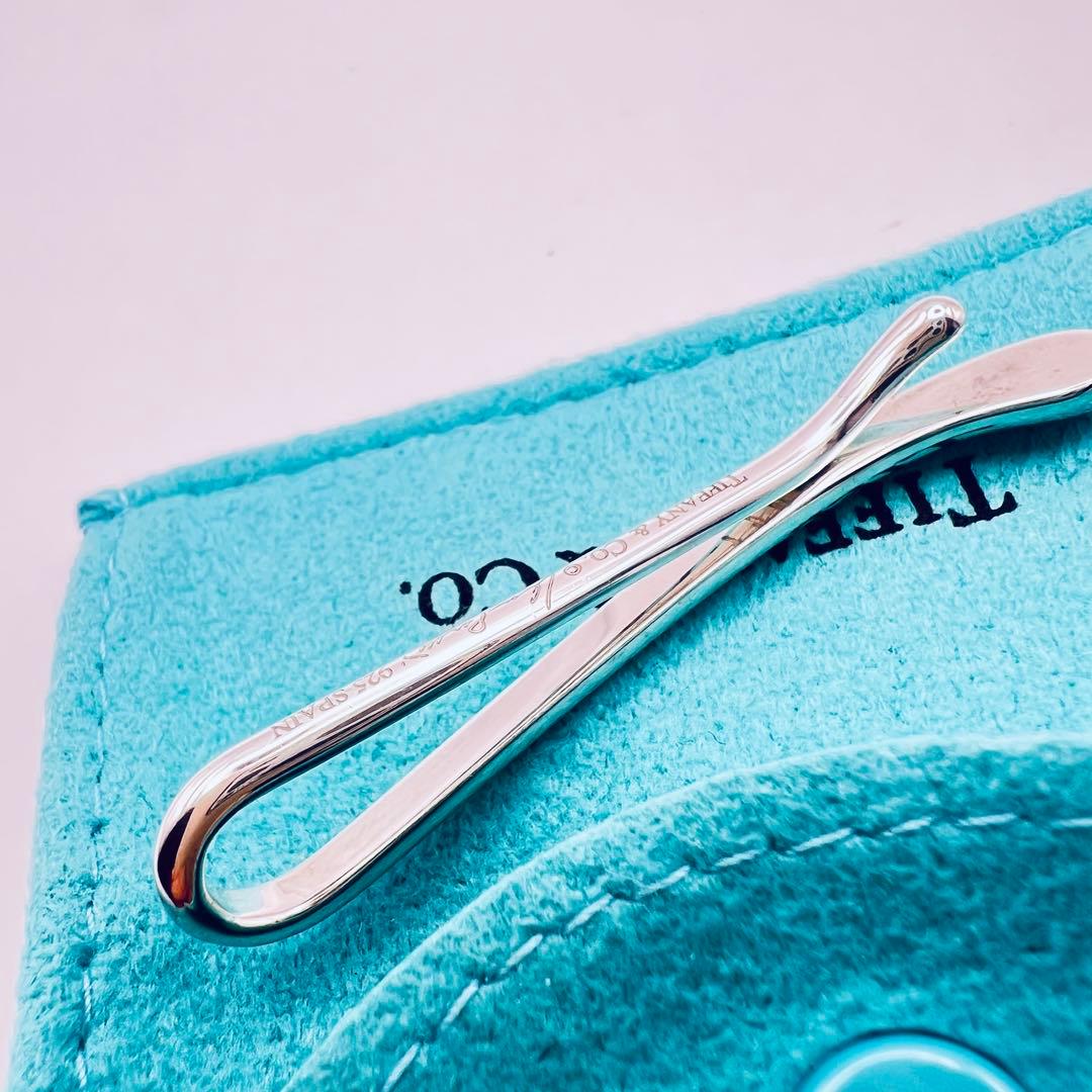 美品 ティファニー ティアドロップ ネクタイピン クリップ バー