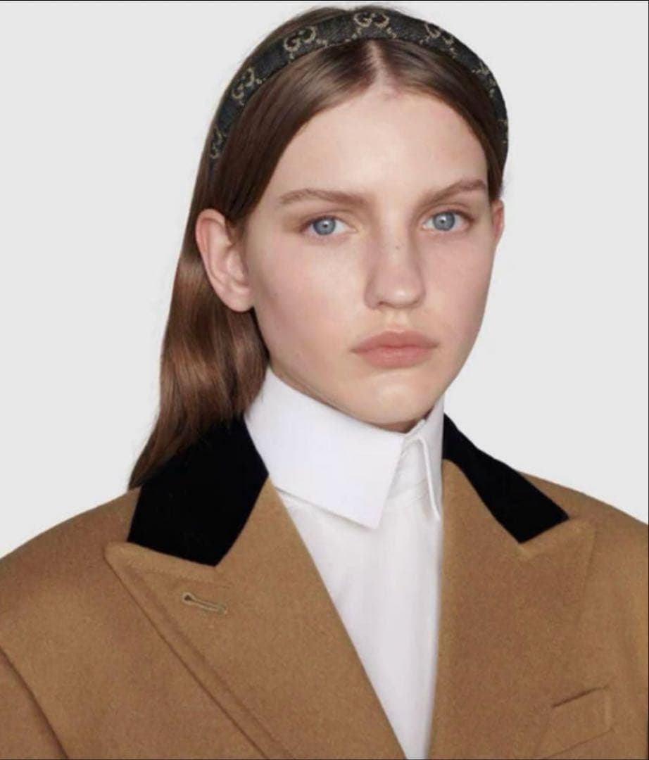 GUCCI GGロゴ ネイビー カチューシャ