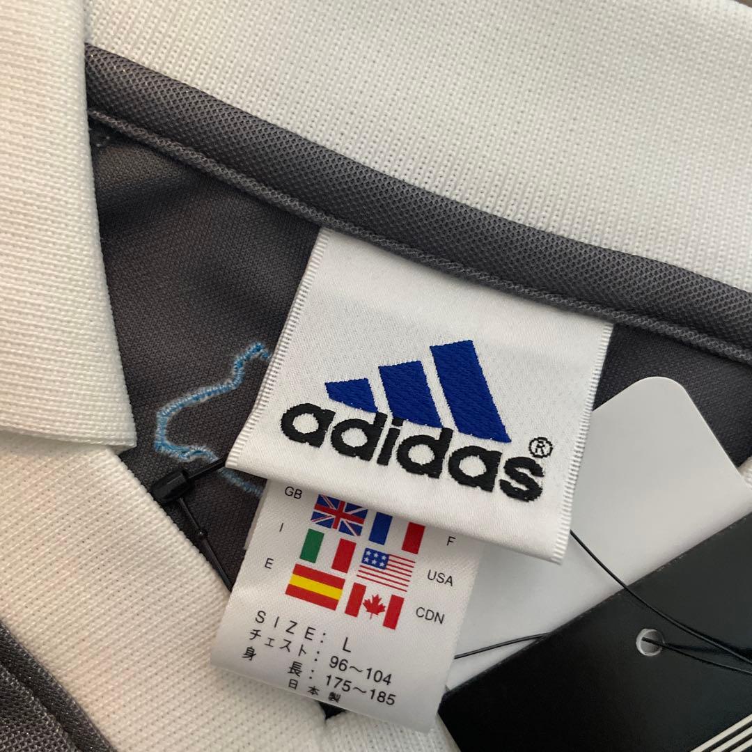 90s Adidas ゲームシャツ ユニフォーム tシャツ サッカー Lサイズ