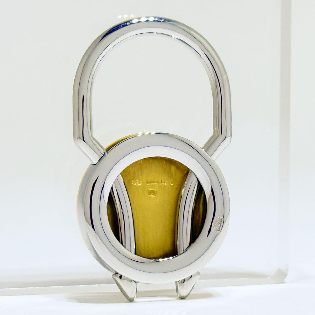 ⚪︎BVLGARI ブルガリ オニキス キーリング SS/YG750 13.5g