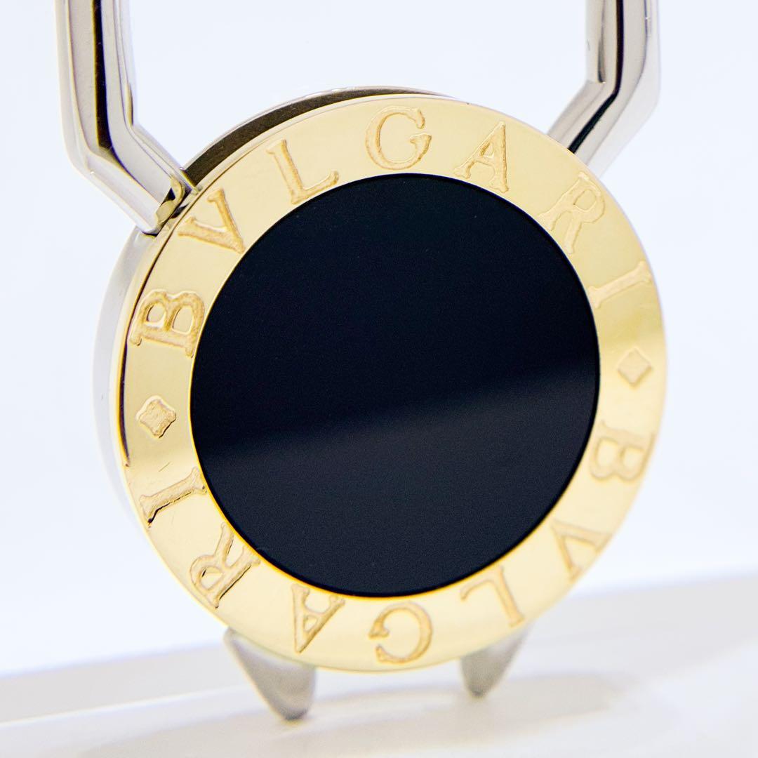 ⚪︎BVLGARI ブルガリ オニキス キーリング SS/YG750 13.5g