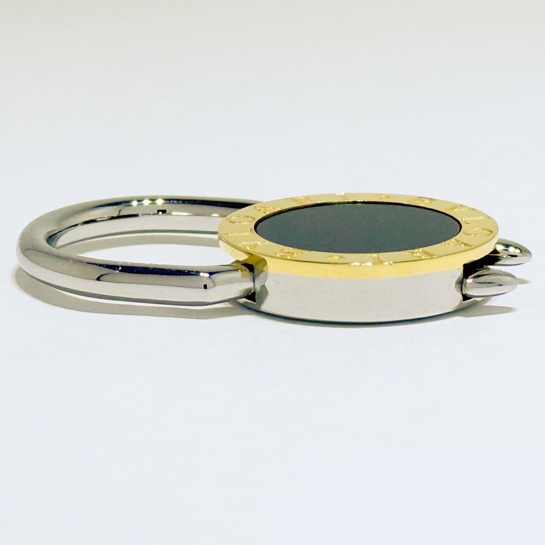 ⚪︎BVLGARI ブルガリ オニキス キーリング SS/YG750 13.5g