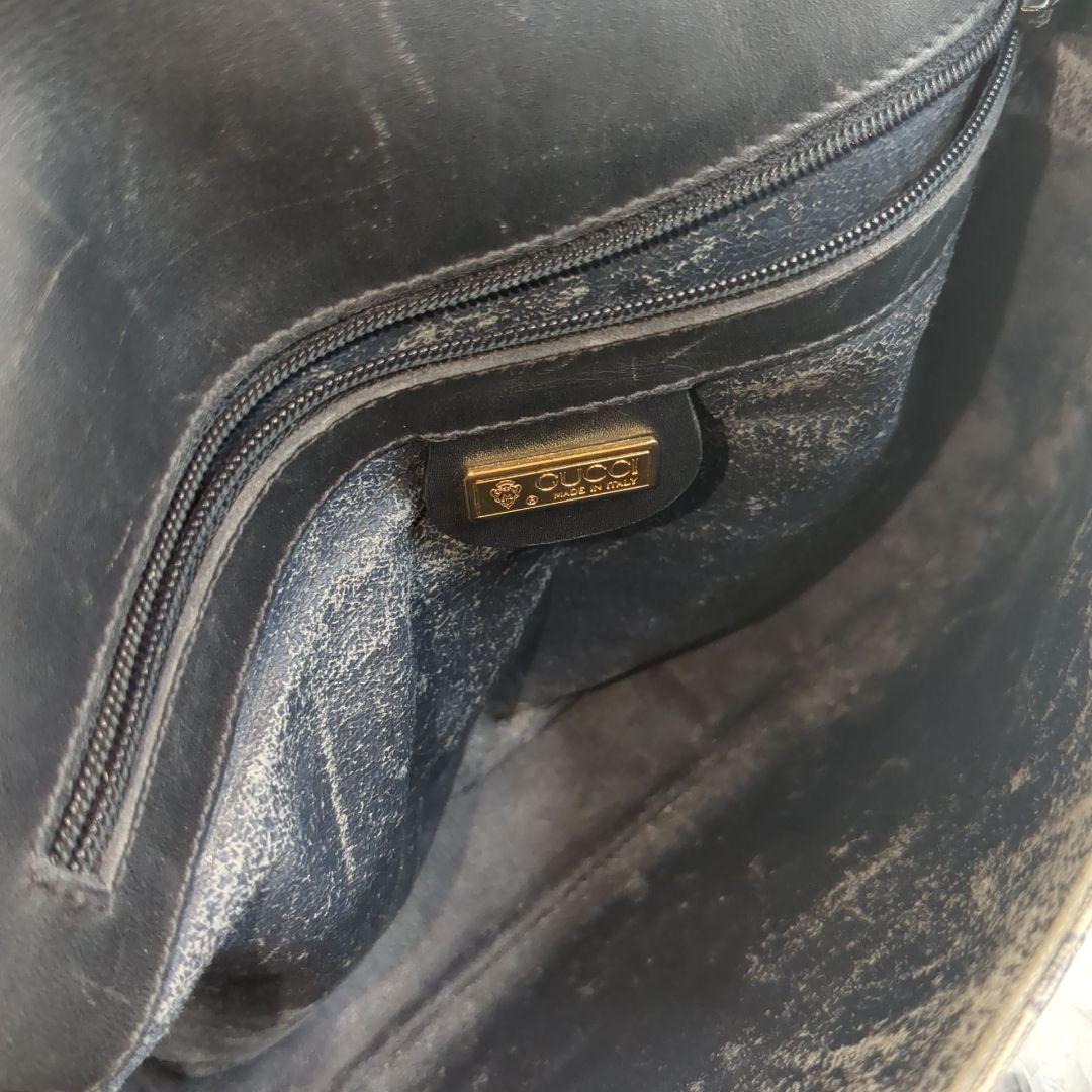 希少 OLD GUCCI マイクロ GG ネイビー 金具 - メルカリ