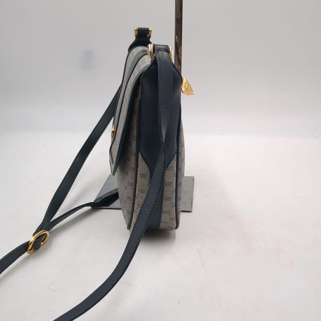 希少 OLD GUCCI マイクロ GG ネイビー 金具 - メルカリ