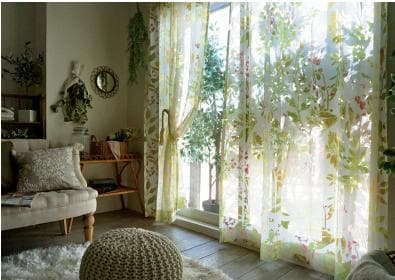 びっくりカーテン 95×211 両開き 薄手カーテン