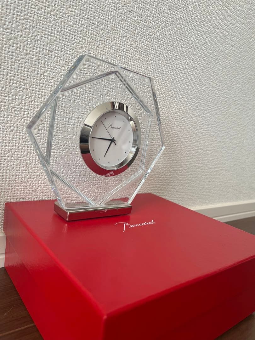 Baccarat （バカラ）♡八角形クリスタル置時計