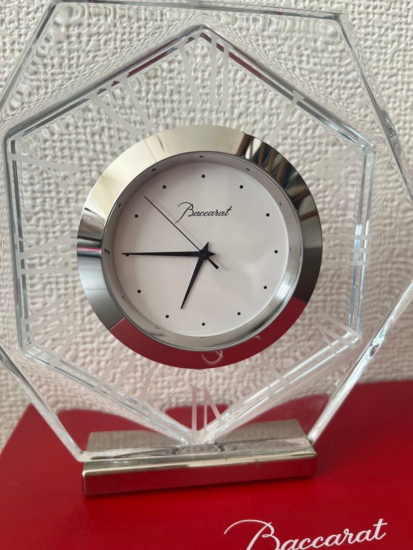 Baccarat （バカラ）♡八角形クリスタル置時計