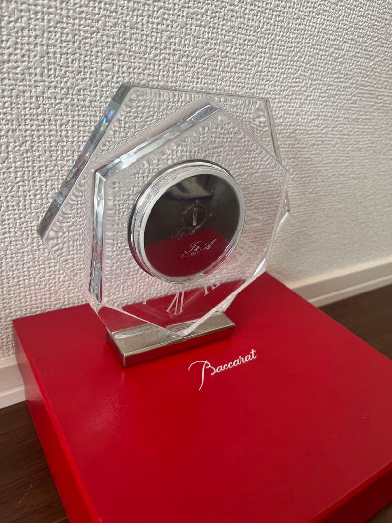 Baccarat （バカラ）♡八角形クリスタル置時計