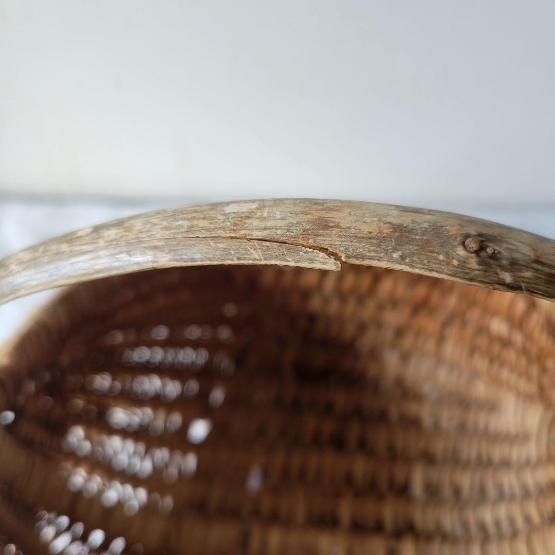 フランス　アンティーク　パニエ　小さめ　ピーナッツ