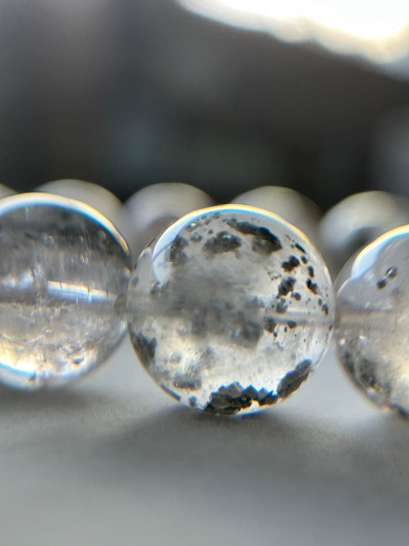 【新品未使用】キューブパイライトインクォーツ ブレス13.7mm 内径17cm