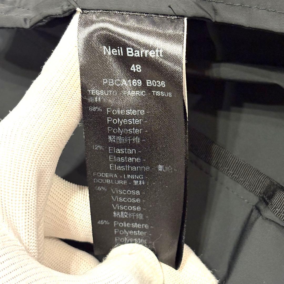 ☆美品☆ニールバレット マットナイロン シングルコート 黒 48