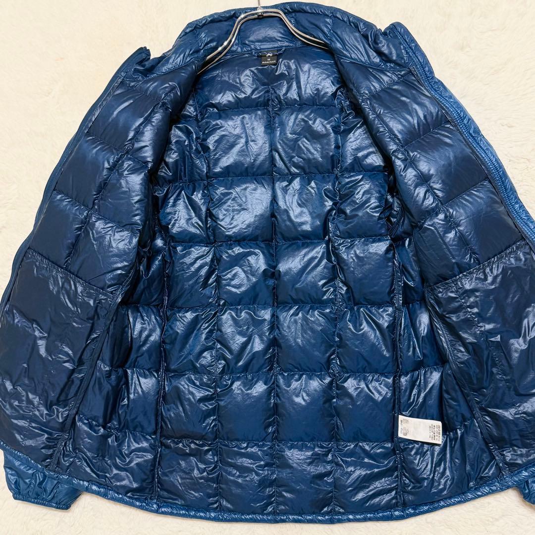 モンベル800FPスペリオダウンジャケット ブルー M 軽量