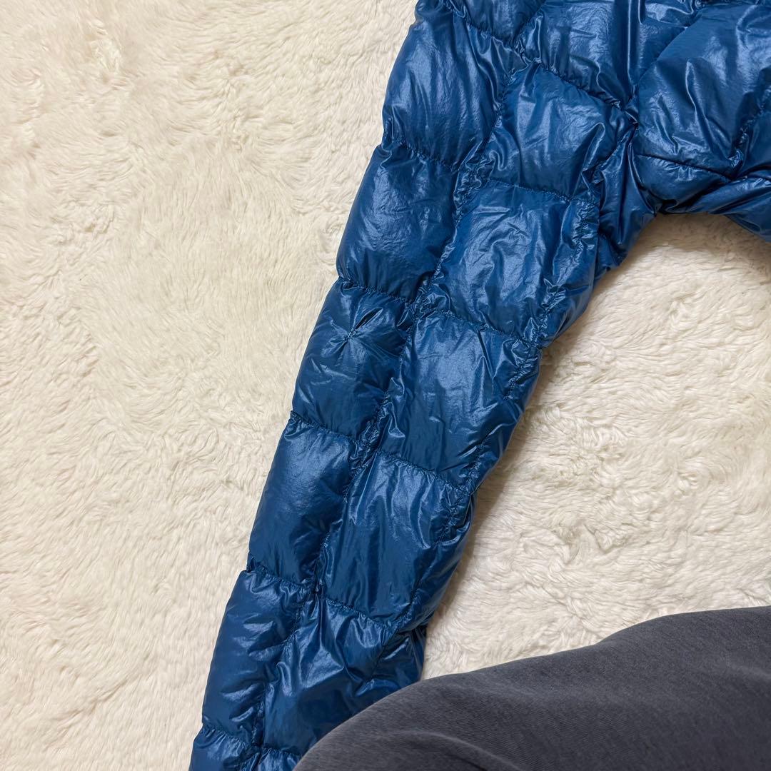 モンベル800FPスペリオダウンジャケット ブルー M 軽量