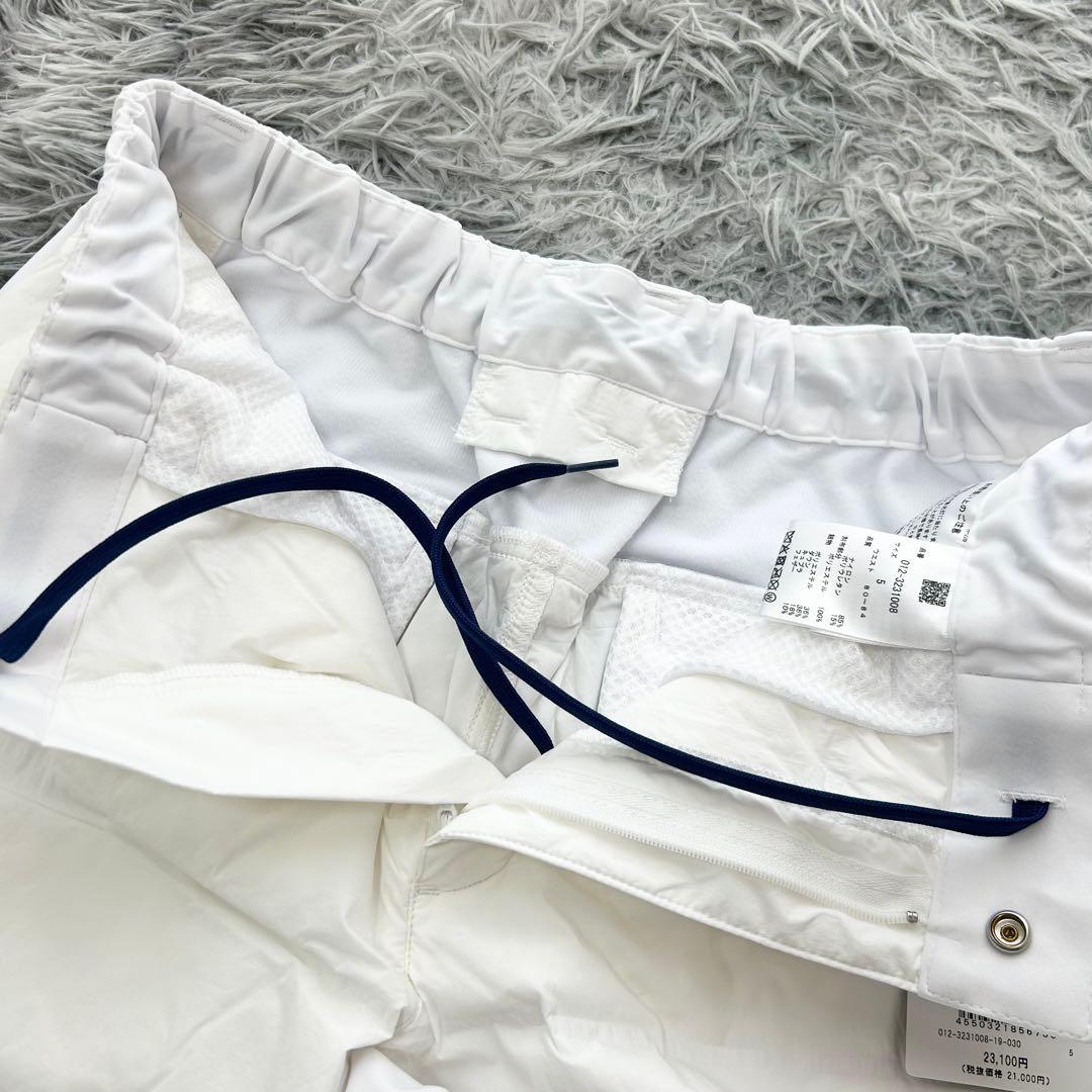 新品　ニューバランスゴルフ　パンツ　ダウン　ストレッチ　ウエストゴム　ホワイト