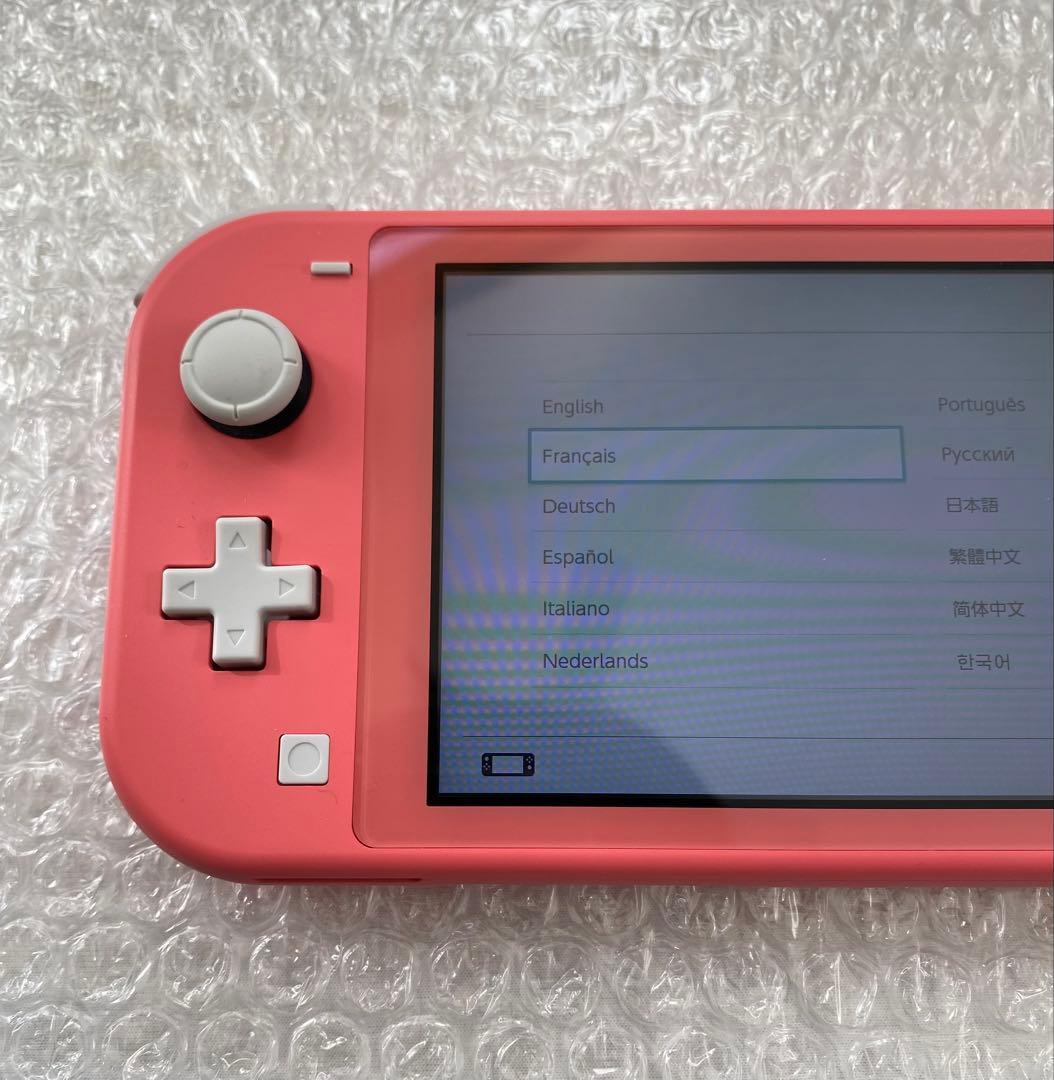 【動作確認済】Nintendo Switch Lite コーラル ピンク