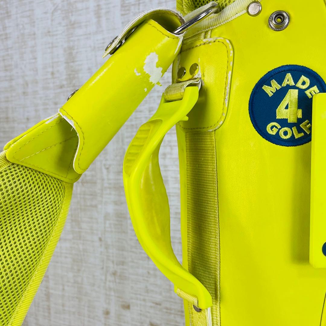 【限定モデル】パーリーゲイツ SMILEワッペンスタンド　キャディバッグ　ライム