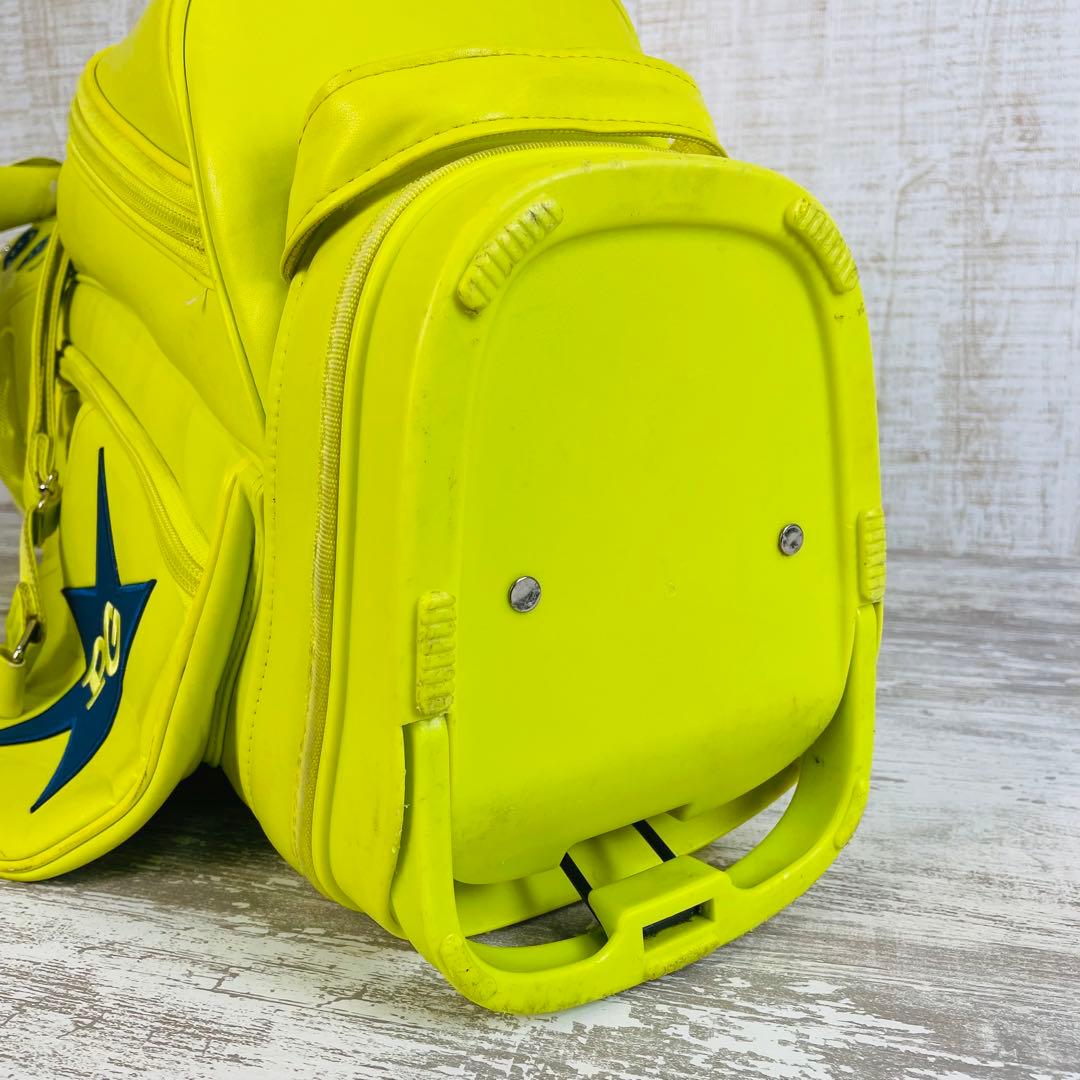 【限定モデル】パーリーゲイツ SMILEワッペンスタンド　キャディバッグ　ライム