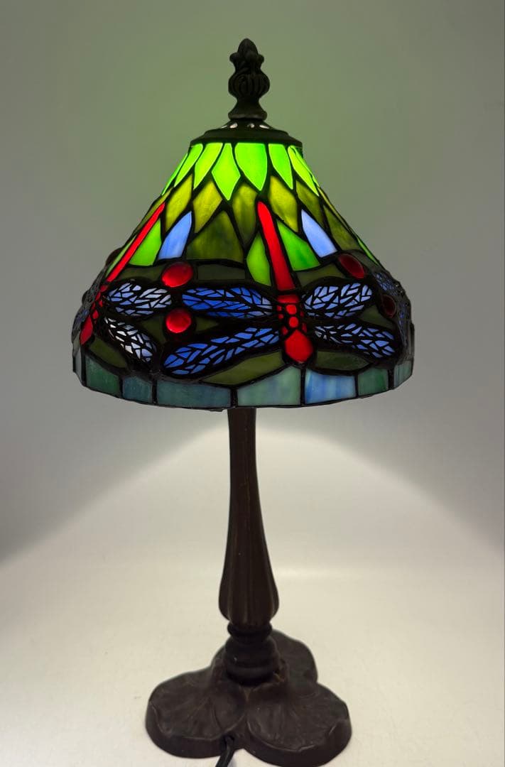 ステンドガラス　ルームスタンド　蜻蛉　インテリア　送料込み251118