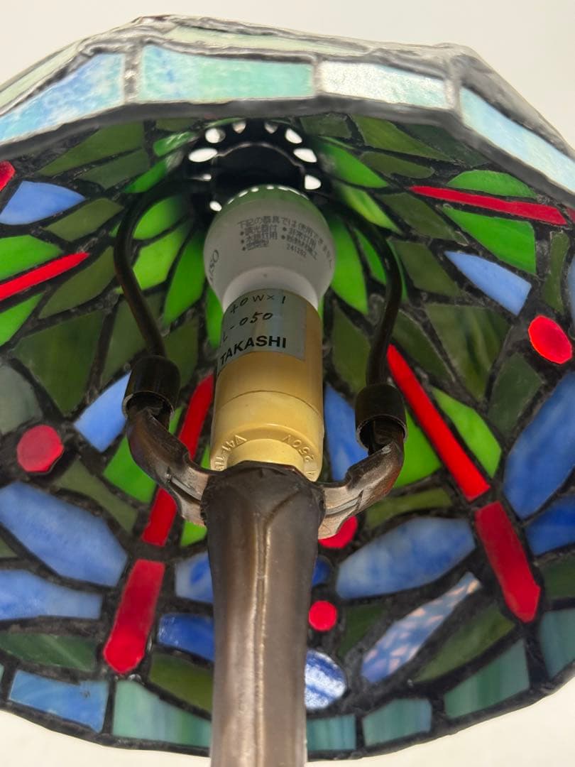 ステンドガラス　ルームスタンド　蜻蛉　インテリア　送料込み251118