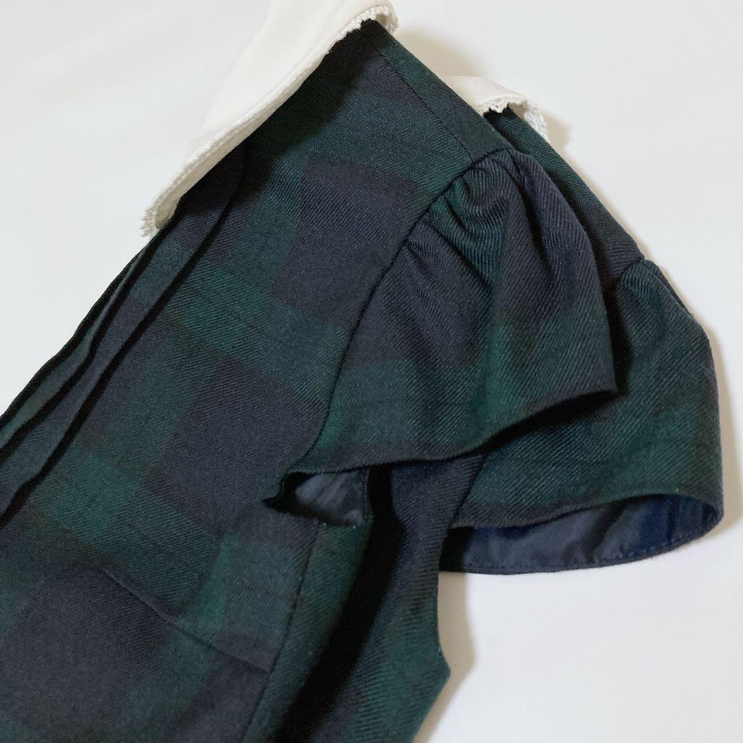 BEAMS グレー×チェック セレモニー 入学 卒園 発表会 フォーマル