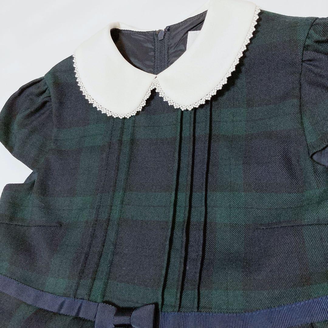 BEAMS グレー×チェック セレモニー 入学 卒園 発表会 フォーマル