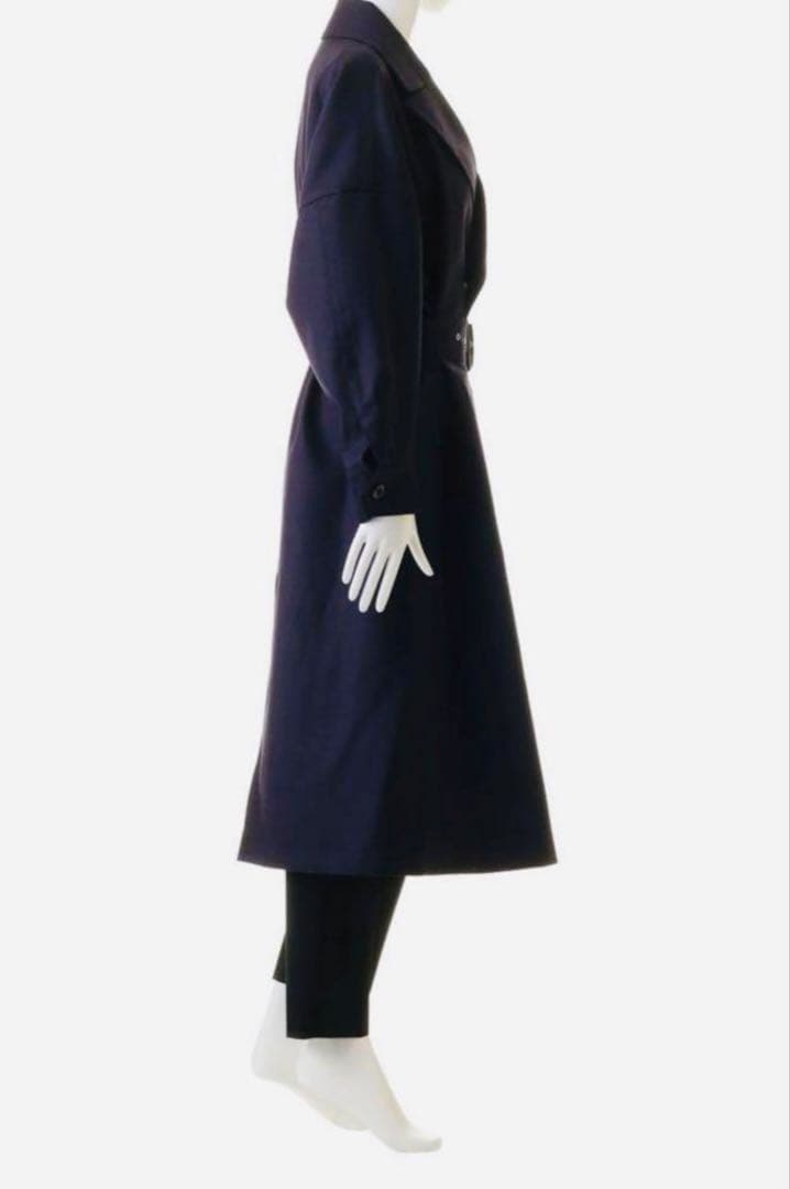 UJOH ウジョーWool Serge オフィサーフレアコート黒★12万円★新品