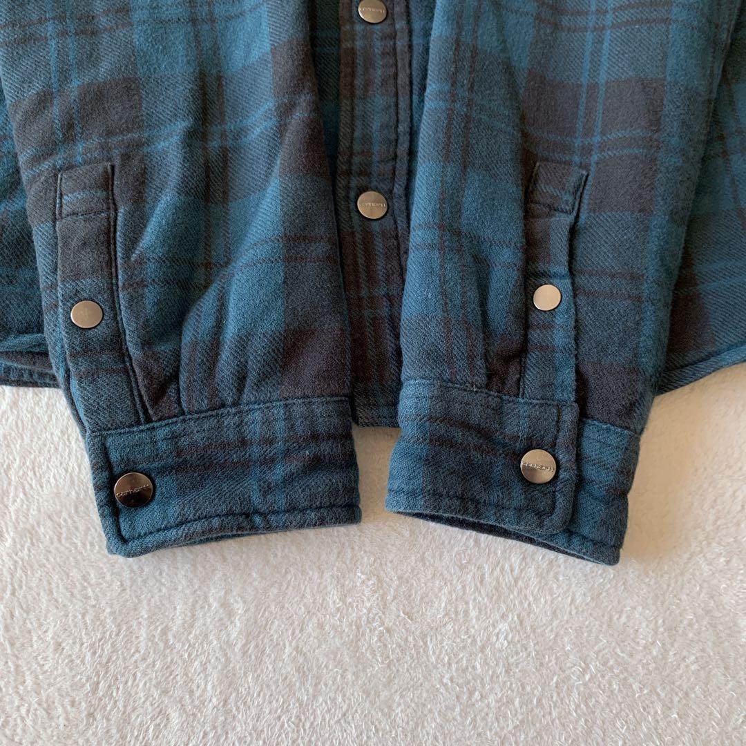 人気 CARHARTT WIP チェック シャツ ジャケット 裏地 フリース