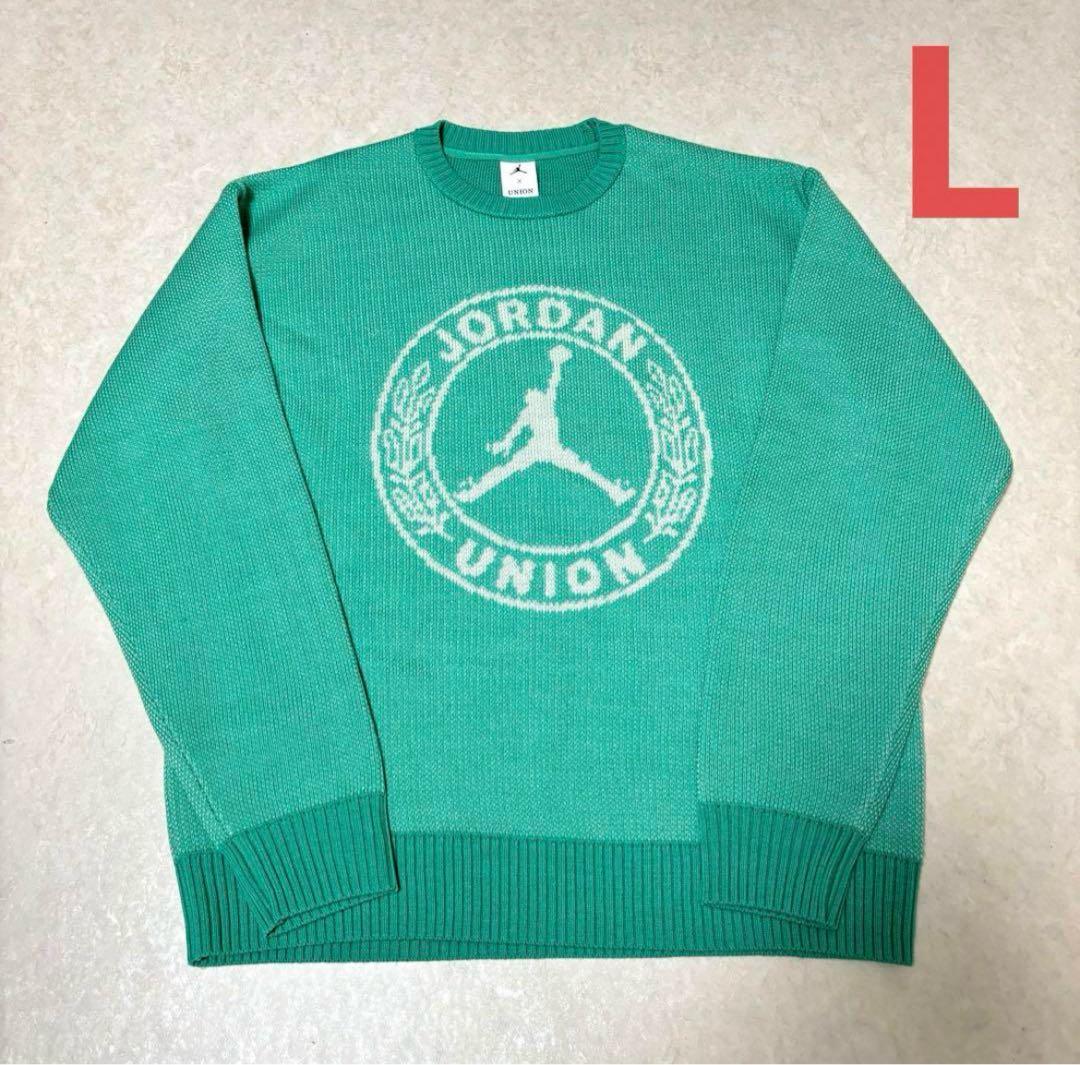 JORDAN UNION ニットセーター Lサイズ ターコイズ