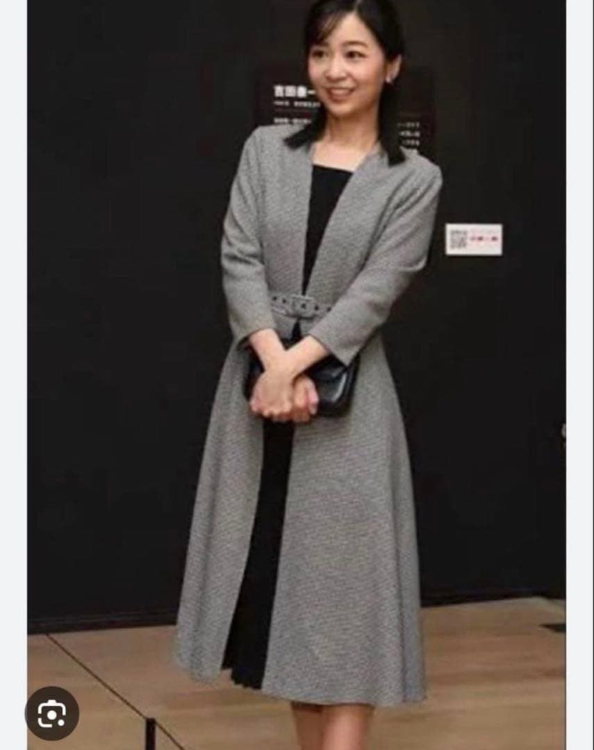 【美品】STRAWBERRY-FIELDS 千鳥柄ワンピース サイズ 2