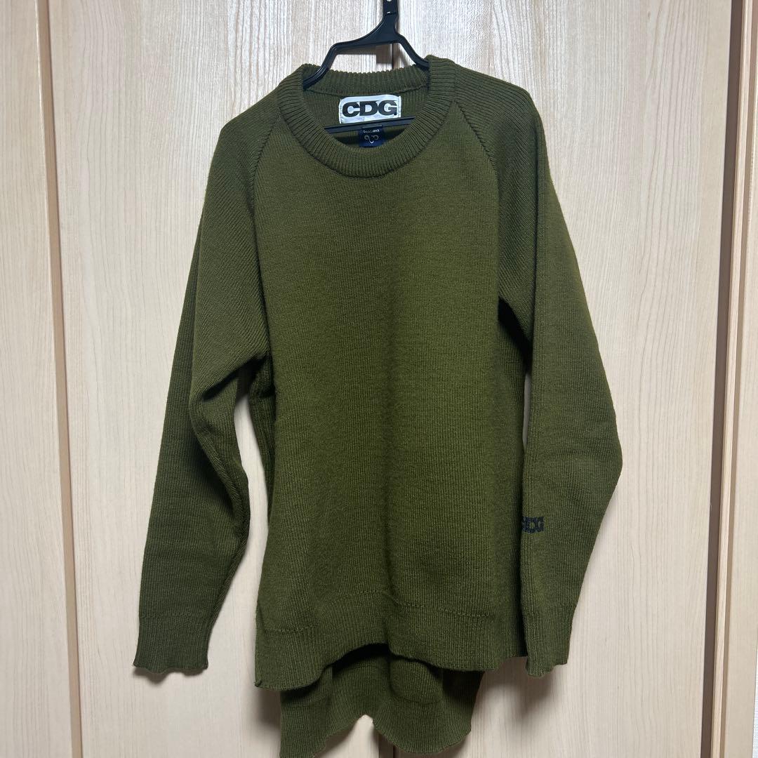 コムデギャルソン CDG カーキ色 セーター lサイズ