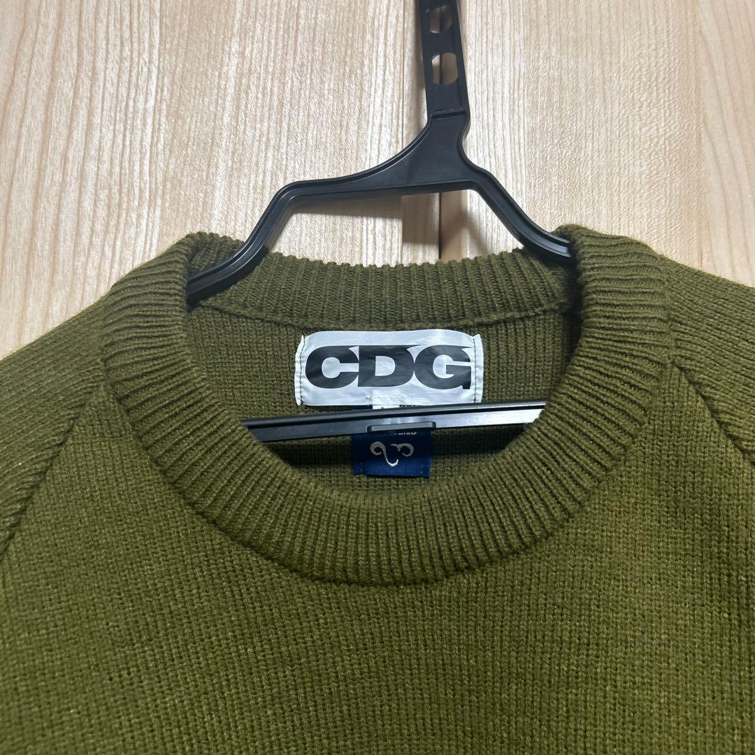 コムデギャルソン CDG カーキ色 セーター lサイズ