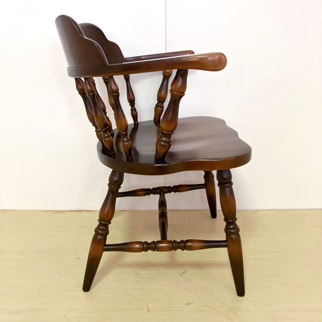 飛騨産業　キツツキマーク　木製　キャプテンチェア　ウィンザーチェア　②