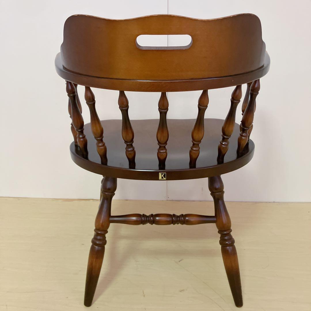 飛騨産業　キツツキマーク　木製　キャプテンチェア　ウィンザーチェア　②