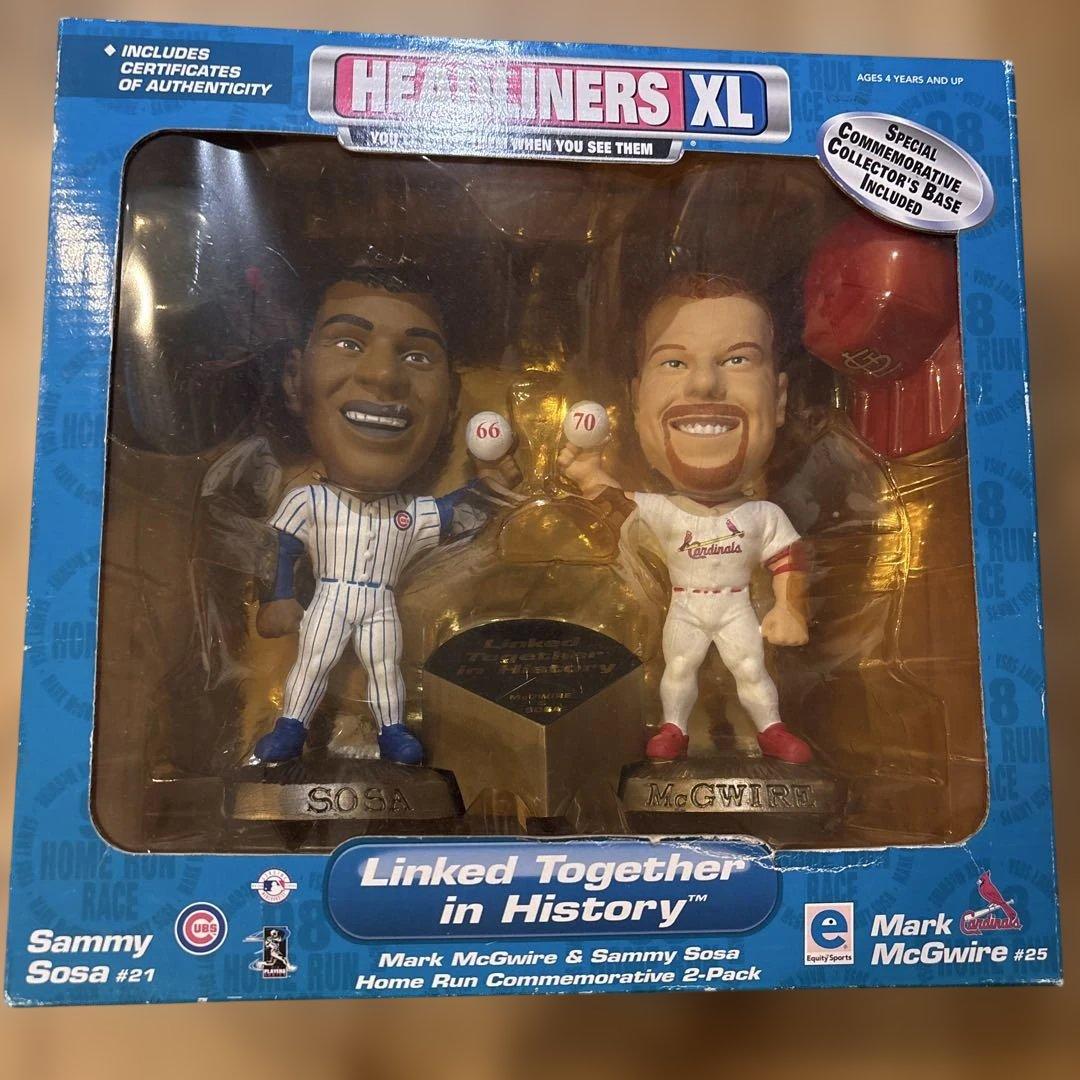 1998年MLB記念フィギュア サミーソーサ マークマグワイア ヘッド