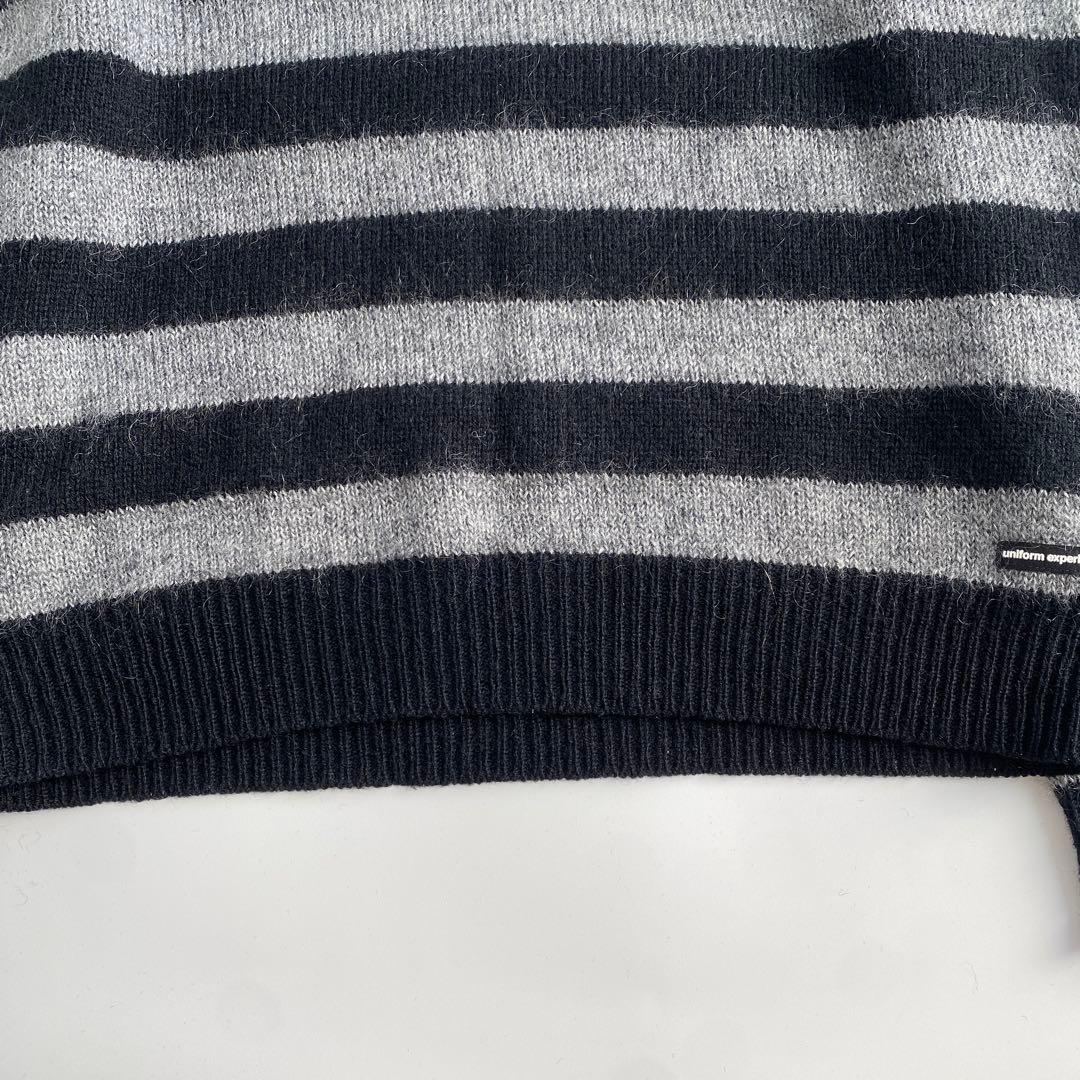 uniform experiment MOHAIR KNIT Mサイズ ボーダー