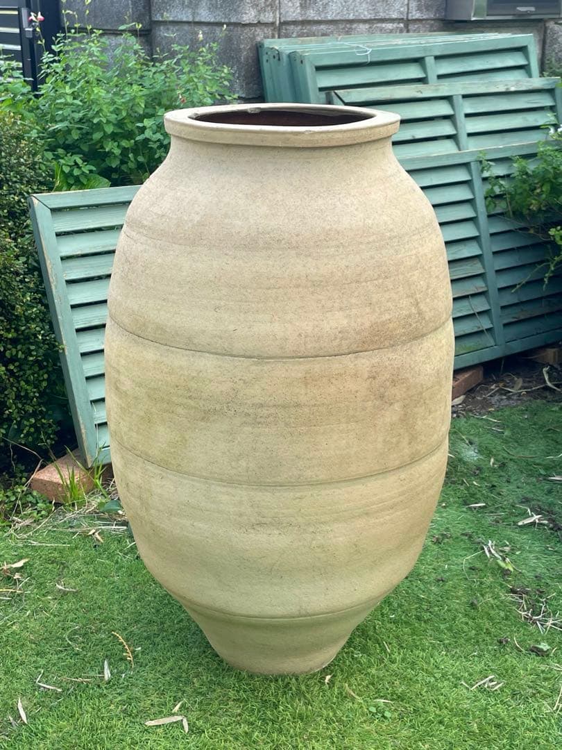 ひろ 引き取り限定　大壺　テラコッタ調　特大