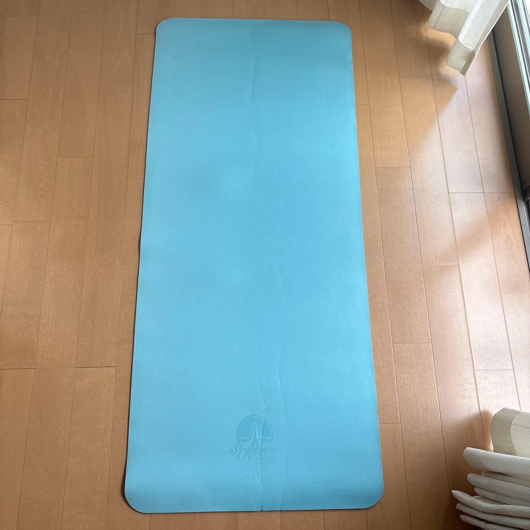 ⑦リバーシブルヨガマット アクア 約145cm×61cm ケース付き SUKALA