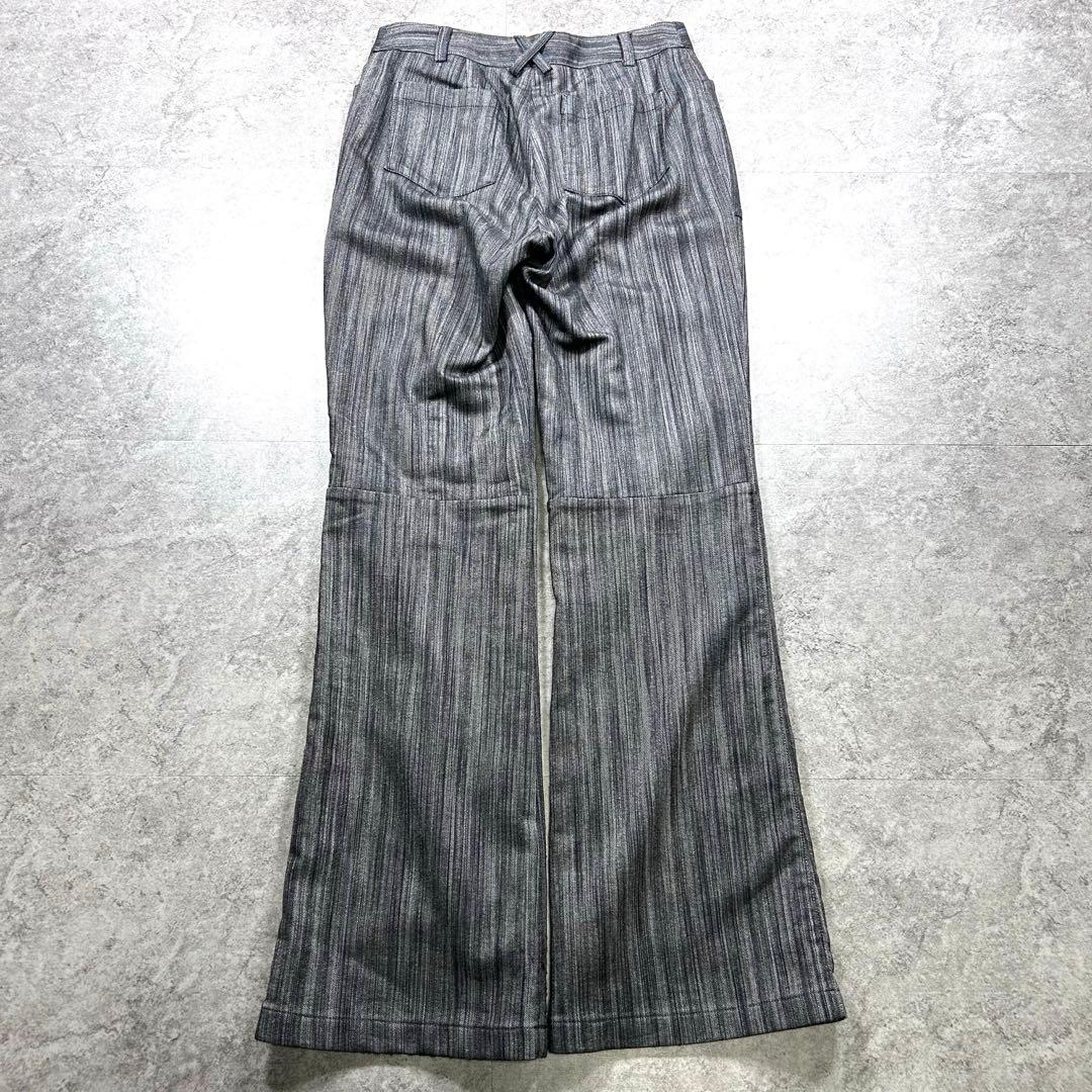 00s【archive】gimmick flare pants/Y2K/シルバー