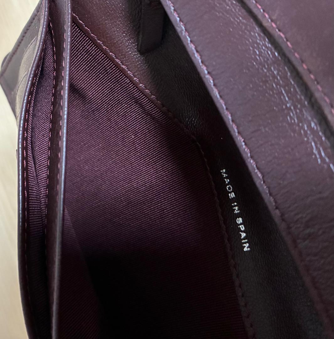 CHANEL 　マトラッセ　ブラックレザー 長財布