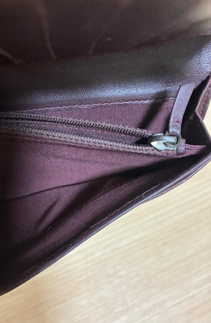 CHANEL 　マトラッセ　ブラックレザー 長財布