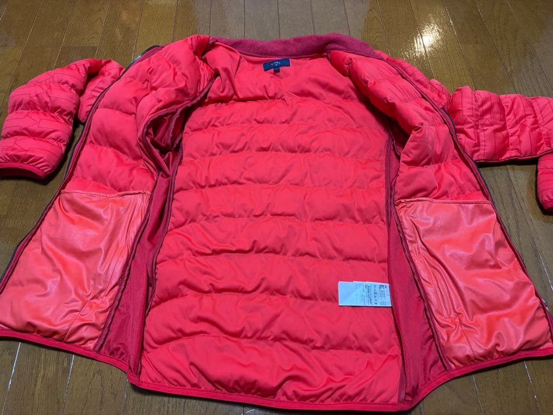 未使用品】キャロウェイCallaway ゴルフダウンジャケット レッド L