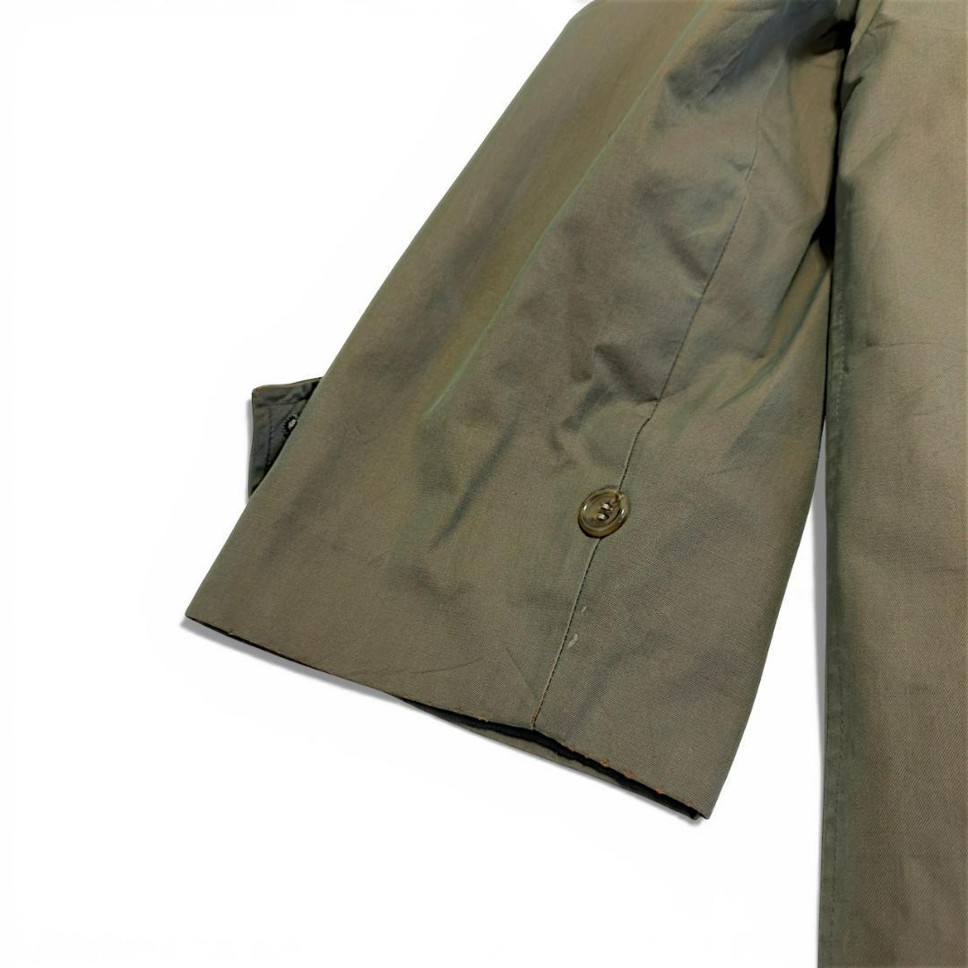 B2076 バーバリー ステンカラーコート ノバチェック裏地 ウール