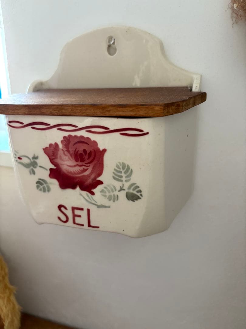 フランス　ローズ　バドンヴィレー　Badonviller 陶器　セル缶