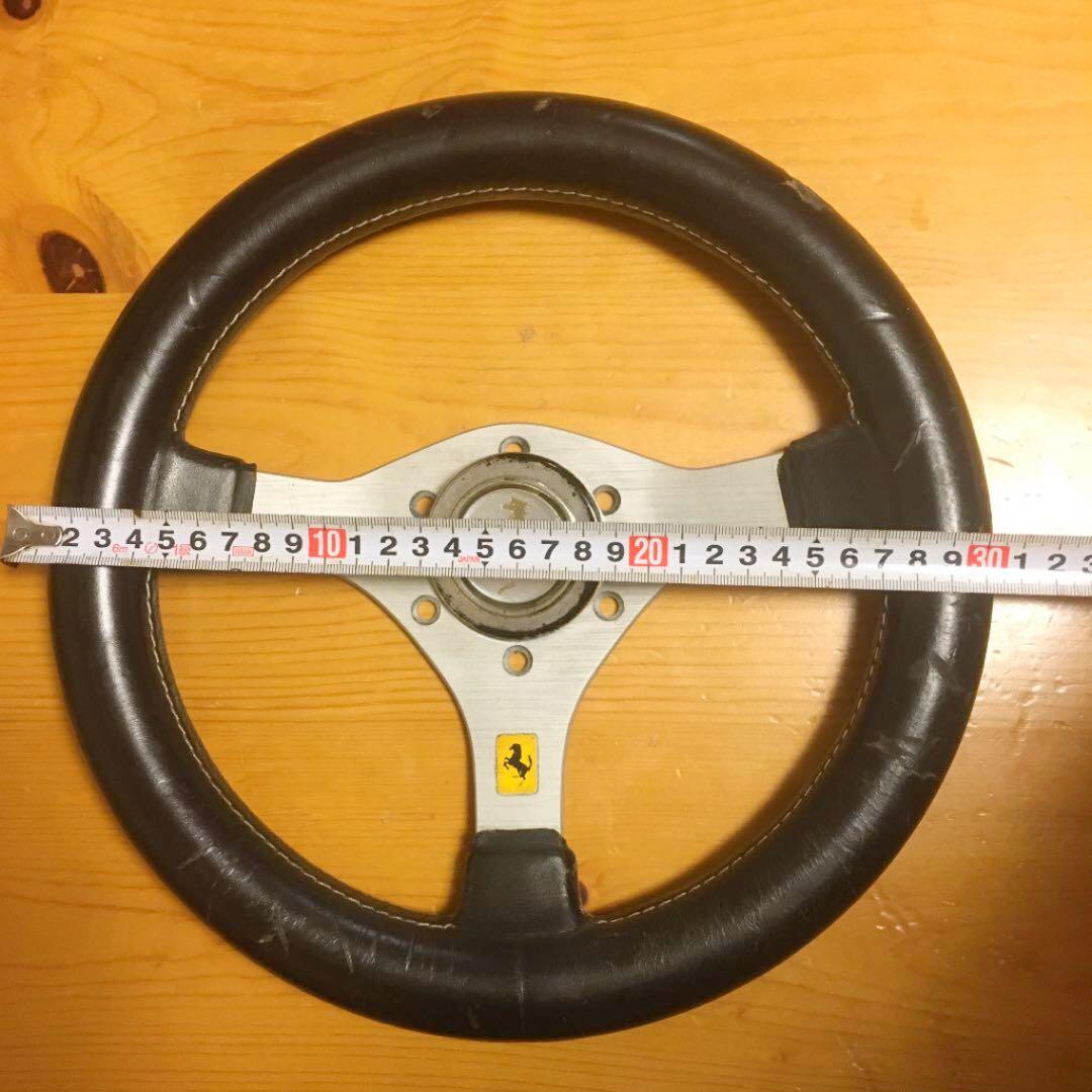 ステアリング 30パイ 旧車 族車 当時物 良品 OBA 丸穴 30パイ ステアリング